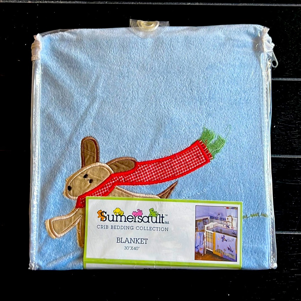 NWT Sumersault Baby Blanket w Puppy